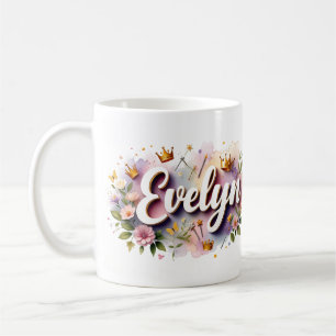 Prinzessin Floral individuell gestaltete Tasse – P