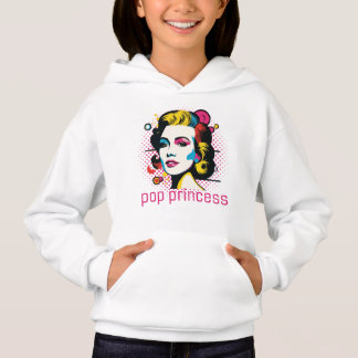 Prinzessin, Frauengesicht, abstrakte Kunstgesicht Hoodie