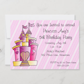 PRINZESSIN Geburtstag Einladungs-Mitteilungen Einladung