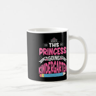 Prinzessin geht zurück zum Kindergarten Kaffeetasse