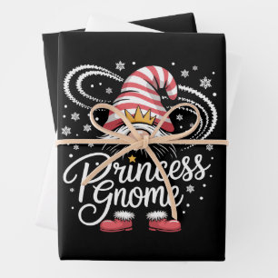 Prinzessin Gnom Passende Familien-Gnome Lustiges W Geschenkpapier Set
