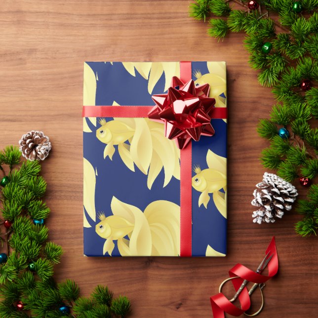 Prinzessin Goldfisch Geschenk Geschenkpapier (Feiertagsgeschenk)