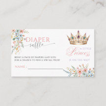 Prinzessin Goldkrone Baby Shower Windel-Raffle