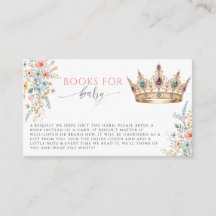 Prinzessin Goldkrone Florale Bücher für Baby Showe