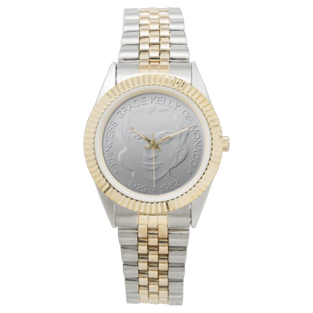 Prinzessin Grace Kelly von Monaco, Design #silv04 Armbanduhr (Vorderseite)
