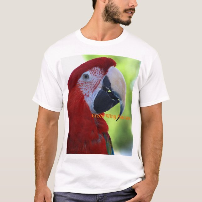 Prinzessin Green Wing Macaw T-Shirt (Vorderseite)