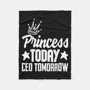 Prinzessin heute CEO morgen stärkendes Mädchen Bos Fleecedecke