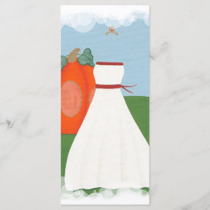 Prinzessin Hochzeitskleid, Herbstkarten Menükarte