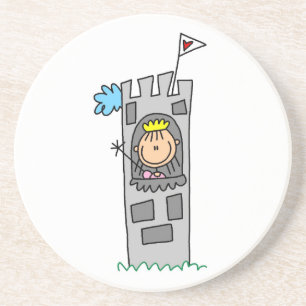 Prinzessin im Burgturm Sandstein Untersetzer