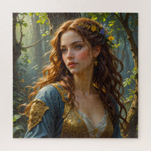 Prinzessin im Garten Jigsaw Puzzle