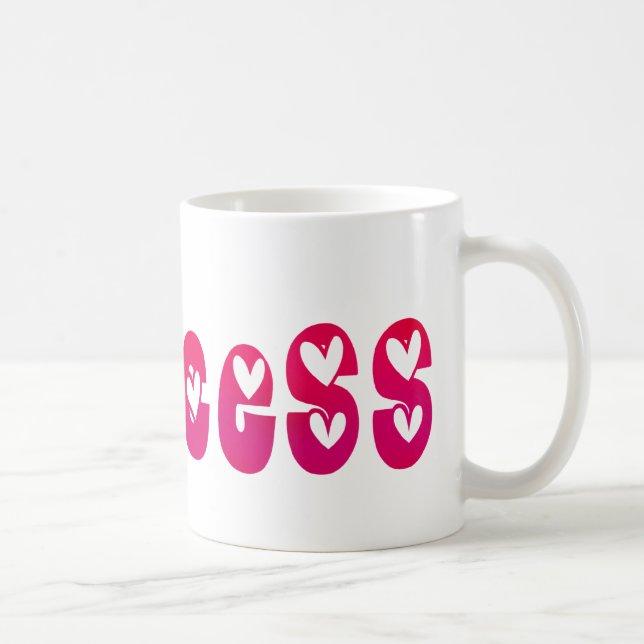 Prinzessin im Herzen Kaffeetasse (Rechts)
