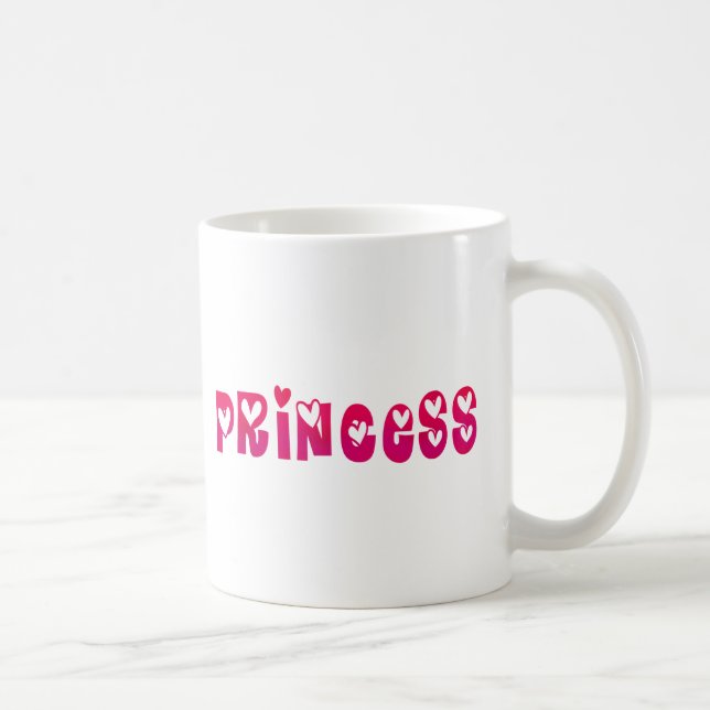 Prinzessin im Herzen Kaffeetasse (Rechts)