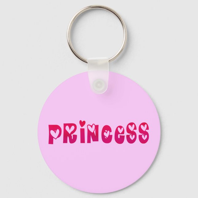 Prinzessin im Herzen Schlüsselanhänger (Vorderseite)