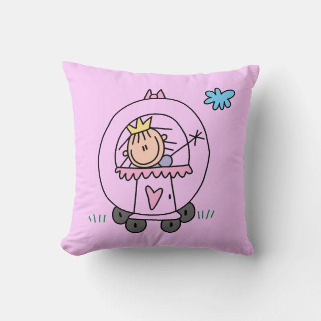 Prinzessin im Wagen Kissen (Vorderseite)