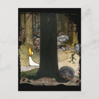 Prinzessin im Wald Postkarte
