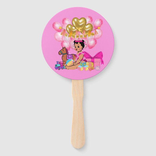 Prinzessin in Rosa Fächer (Vorderseite)
