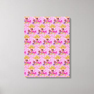 Prinzessin in Rosa Leinwanddruck