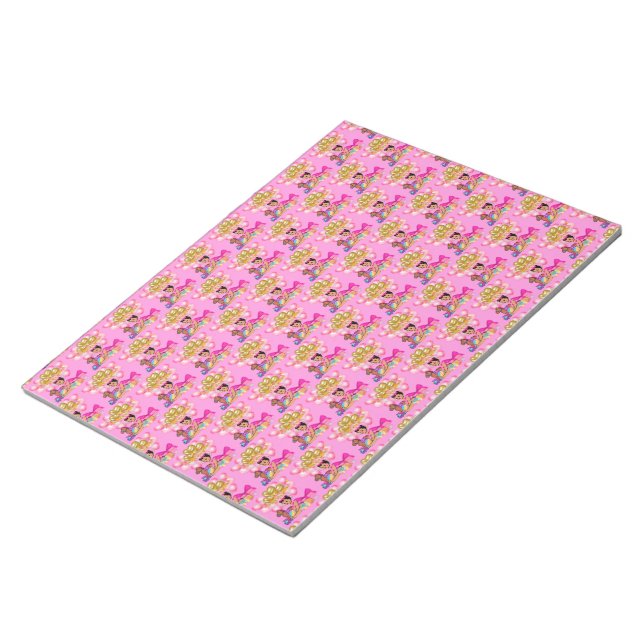 Prinzessin in Rosa Notizblock (angewinkelt)