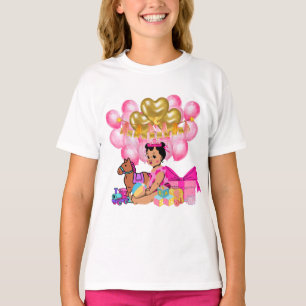 Prinzessin in Rosa T-Shirt