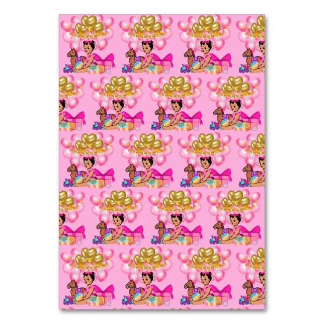 Prinzessin in Rosa Tischnummer (Vorderseite)