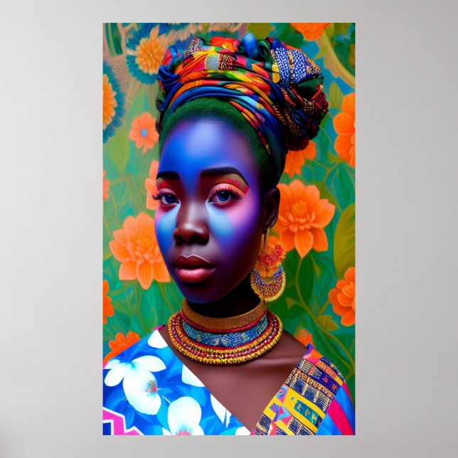 Prinzessin in Rosa und Blau Poster (Vorne)