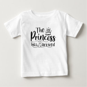 Prinzessin ist angekommen süßes Baby Mädchen T-shirt
