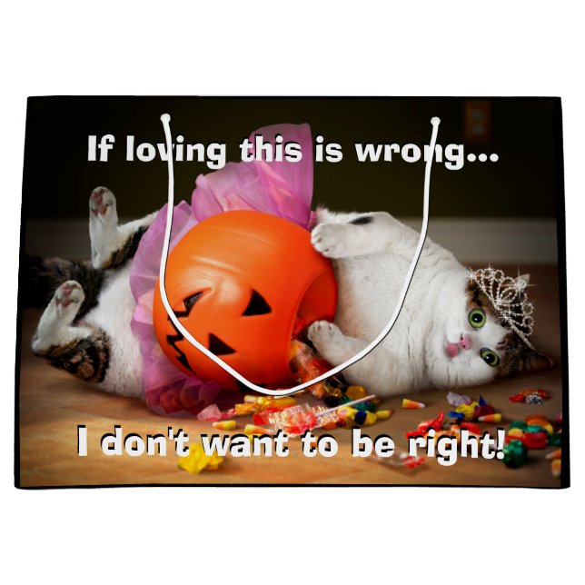 Prinzessin-Katze mit Süßholz Große Geschenktüte (Vorderseite)