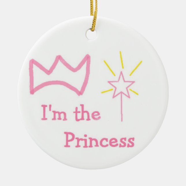 Prinzessin Keramikornament (Vorne)