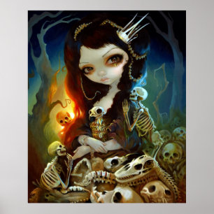 Prinzessin Knochen KUNST-DRUCK des unbedarften Poster
