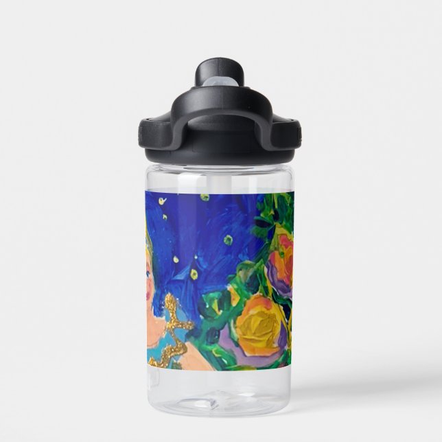 Prinzessin "Kunst von Kindern" Trinkflasche (Rückseite)