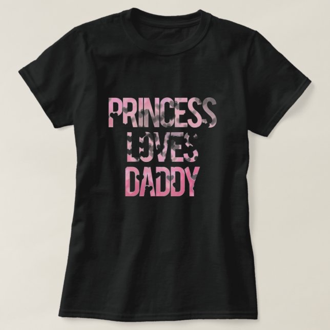 Prinzessin Loves Daddy Shirt (Design vorne)