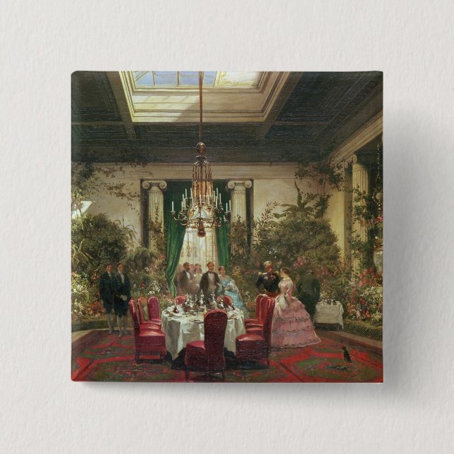 Prinzessin Mathilde Salle-ein-Krippe Button (Vorderseite)