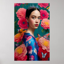 Prinzessin mit blauem Tiara