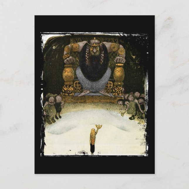 Prinzessin mit dem Trollkönig Postkarte (Vorderseite)