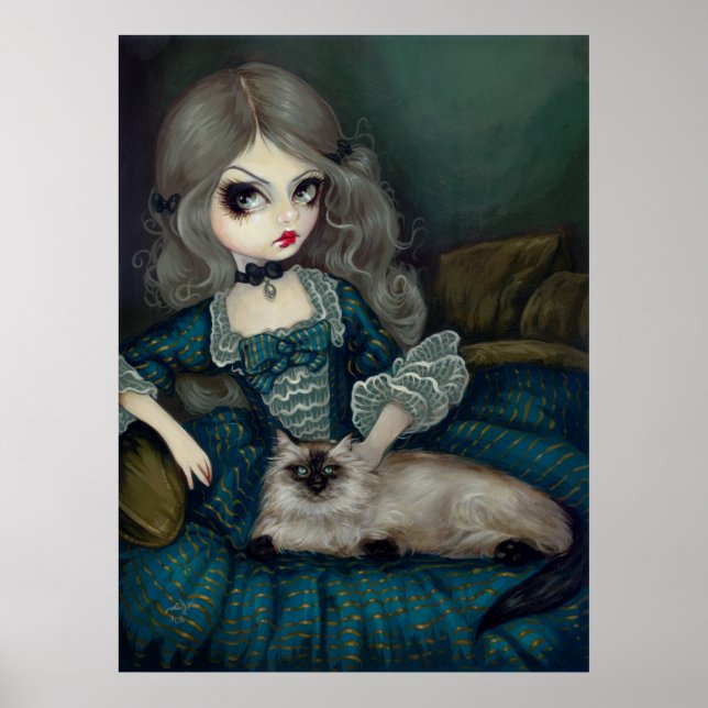 Prinzessin mit einem katzengotischen Rokoko aus de Poster (Vorne)