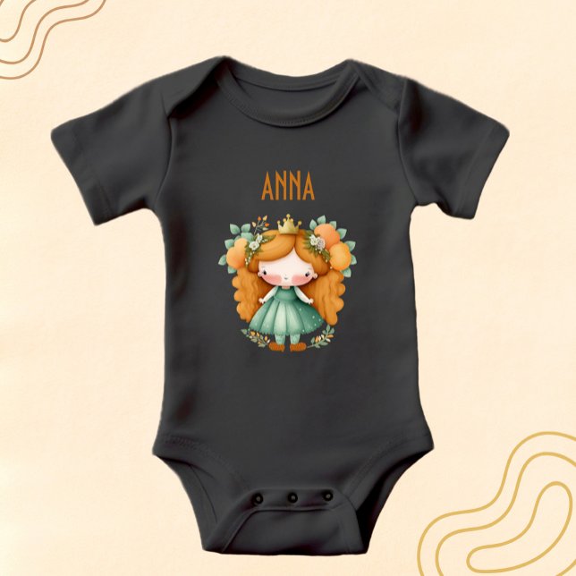 Prinzessin mit Orangen und Blume Baby Strampler (Von Creator hochgeladen)