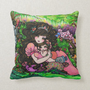Prinzessin Mom u. Baby-Fantasie-feine Kunst-Kissen Kissen