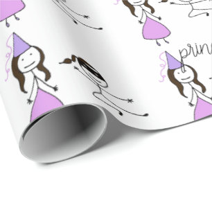 Prinzessin Ninja Giftwrap Geschenkpapier