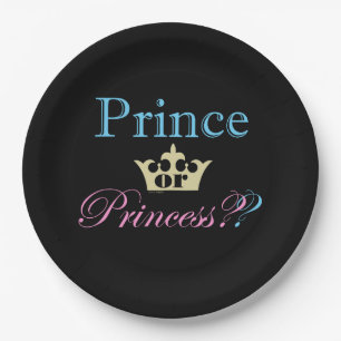 Prinzessin oder Prinzessin? Pappteller