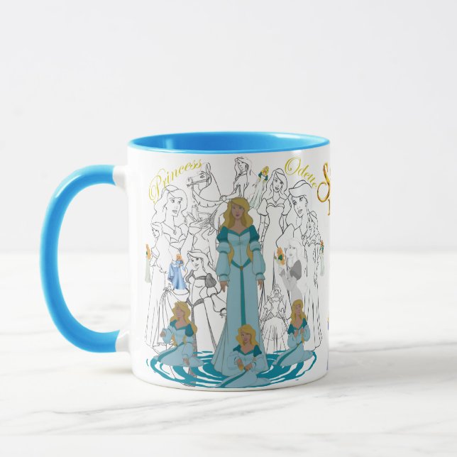 Prinzessin Odette Sketch Mug mit farbigem Tasse (Links)
