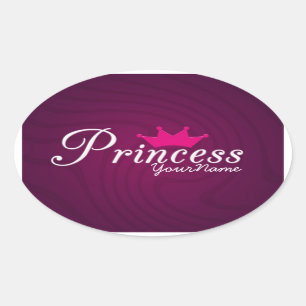 Prinzessin Oval Stickers