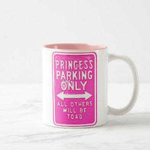 Prinzessin Parking Only All Others ist Zweifarbige Tasse