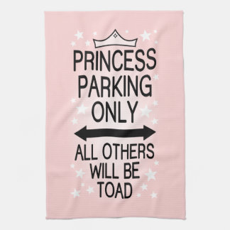Prinzessin Parking Only Geschirrtuch