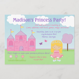 Prinzessin Party Einladung