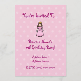 Prinzessin-Party Einladung