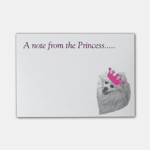 Prinzessin Pomeranian merkt Originalvorlage Post-it Klebezettel