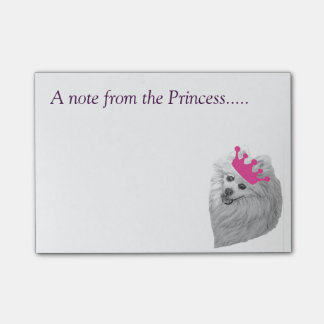 Prinzessin Pomeranian merkt Originalvorlage Post-it Klebezettel