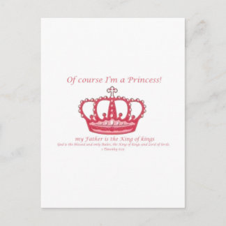 Prinzessin Postkarte