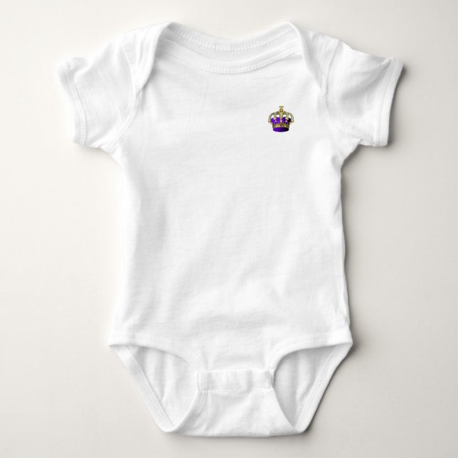 Prinzessin Prince Queen King Royal, lila Baby Strampler (Vorderseite)
