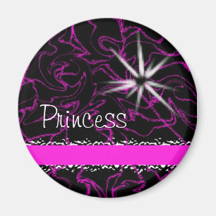Prinzessin Purple Marble Bling Magnet